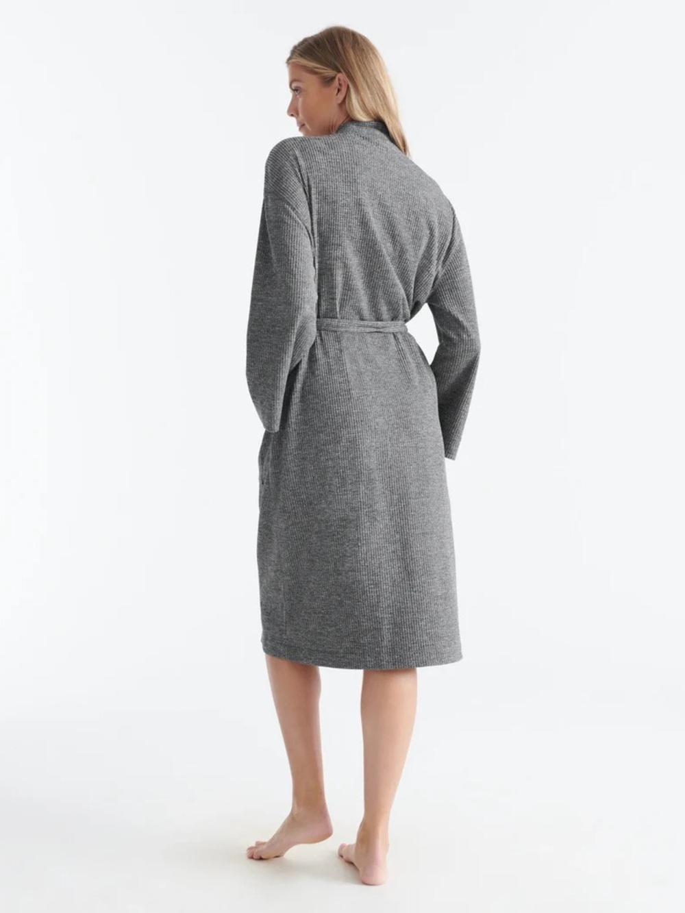 NEW Knix Waffle Robe Grey - Picture 6 of 6